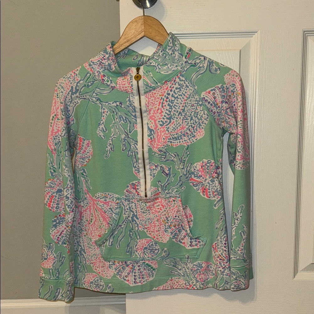 Lilly Pulitzer FanSea half zip skipper popover XS